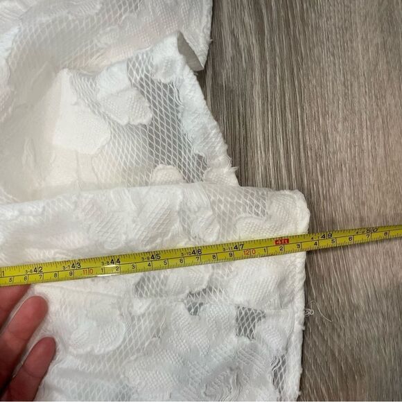 Just Me White Empire waist relaxed fit Floral Print Dress L - Picture 12 of 12